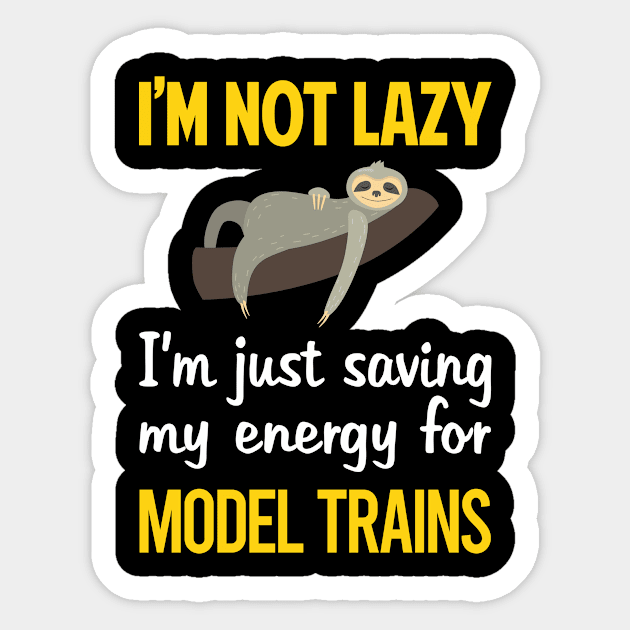 Funny Lazy Model Train Trains Railroad Railway Sticker by relativeshrimp